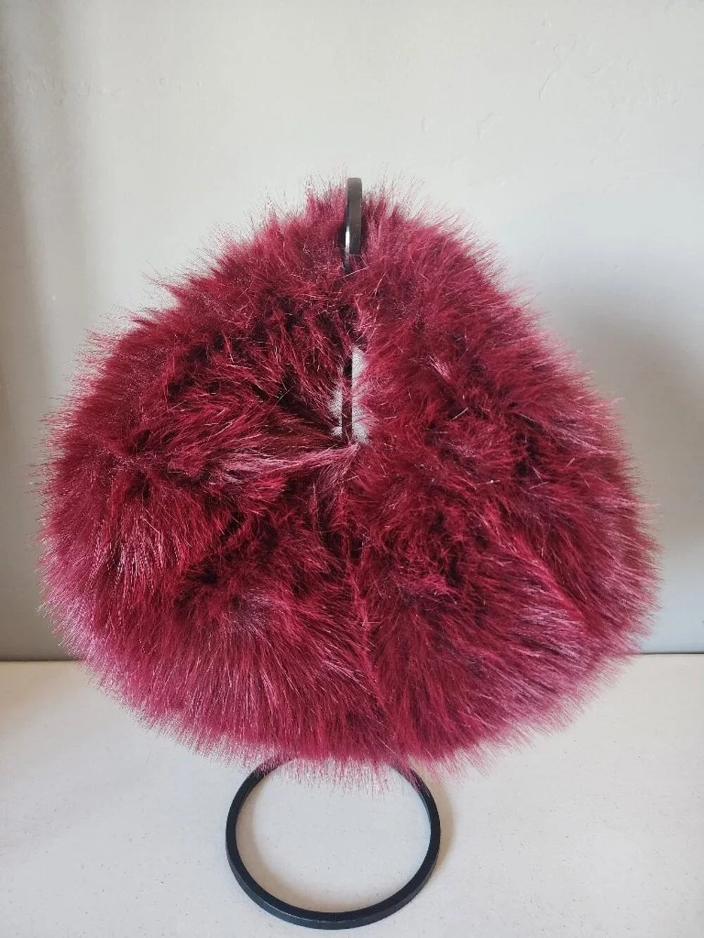 Naked Wardrobe Faux Fur Hobo 